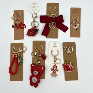 Sparkling Rhinestone Fashion Keychains / Bag Charms - NEW - Buyers Choice